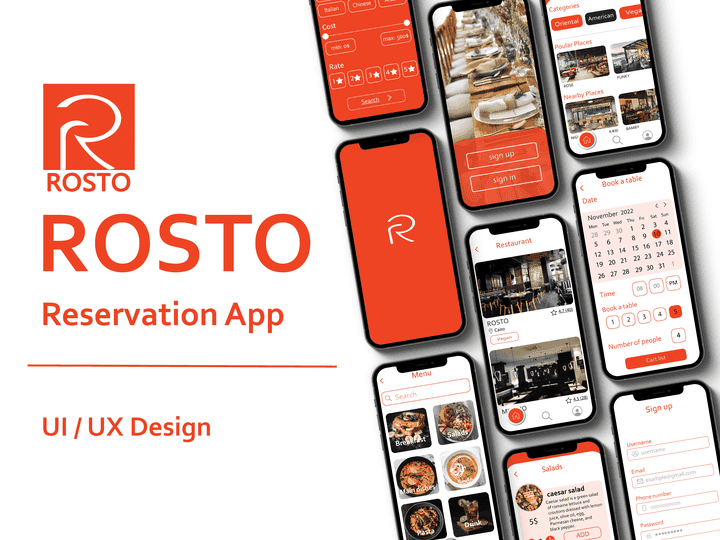 ROSTO reservation app