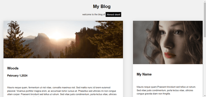 make simple web site like a Blog with many things