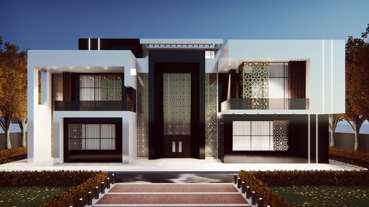 تصميم فيلا مودرن اسلامي Modern Islamic villa design