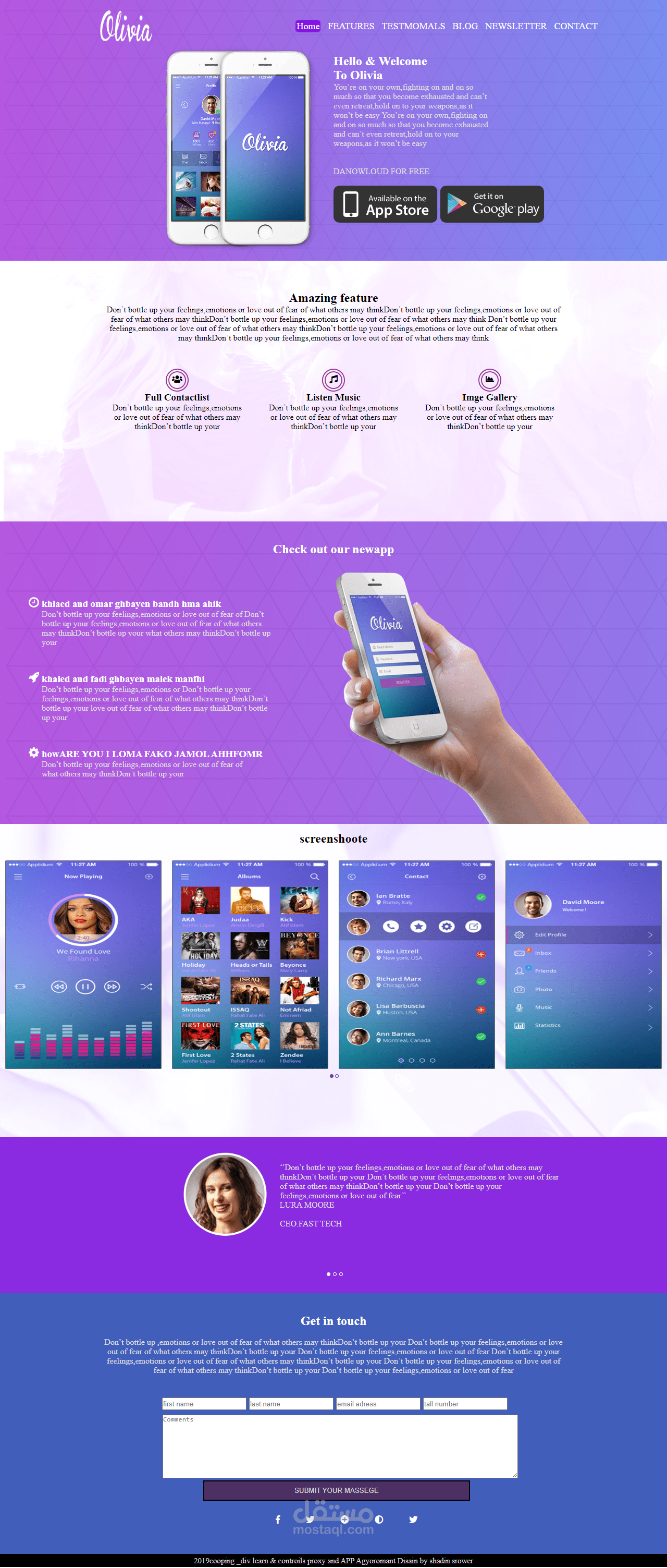 تصميم وبرمجة صفحات هبوط احترافية (Landing Pages)