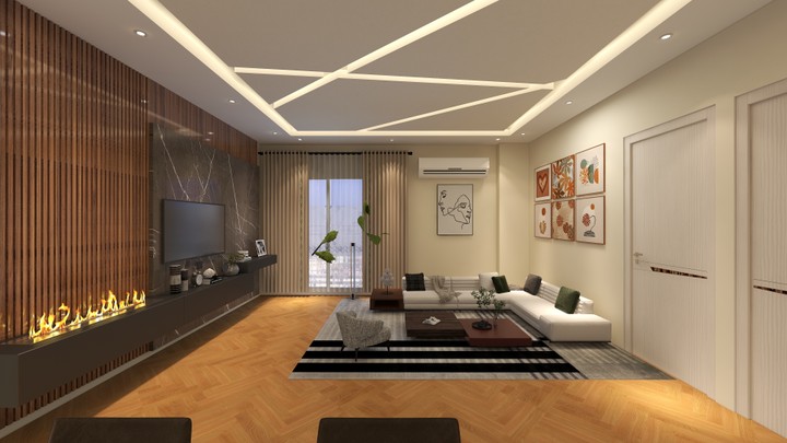 A modern living room design