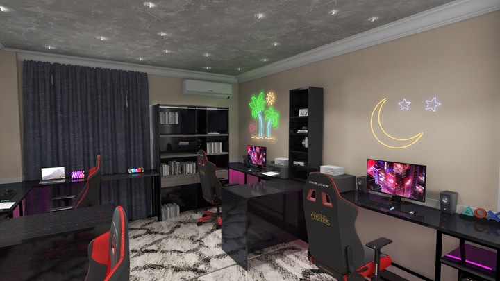 Modern  Gaming room interior design