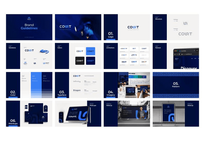 تصميم هوية بصرية وشعار | Count Infinity