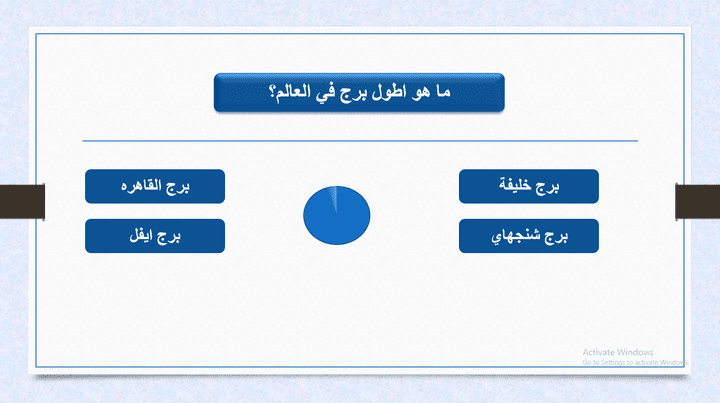 يمكنني عمل اسئله زي نظام من سيربح المليون ب باوربوينت