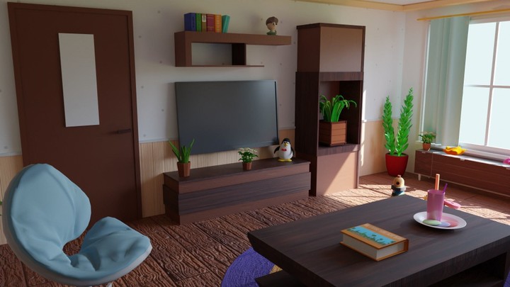 3D living room