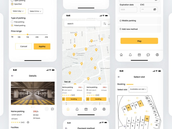 Parking finder app