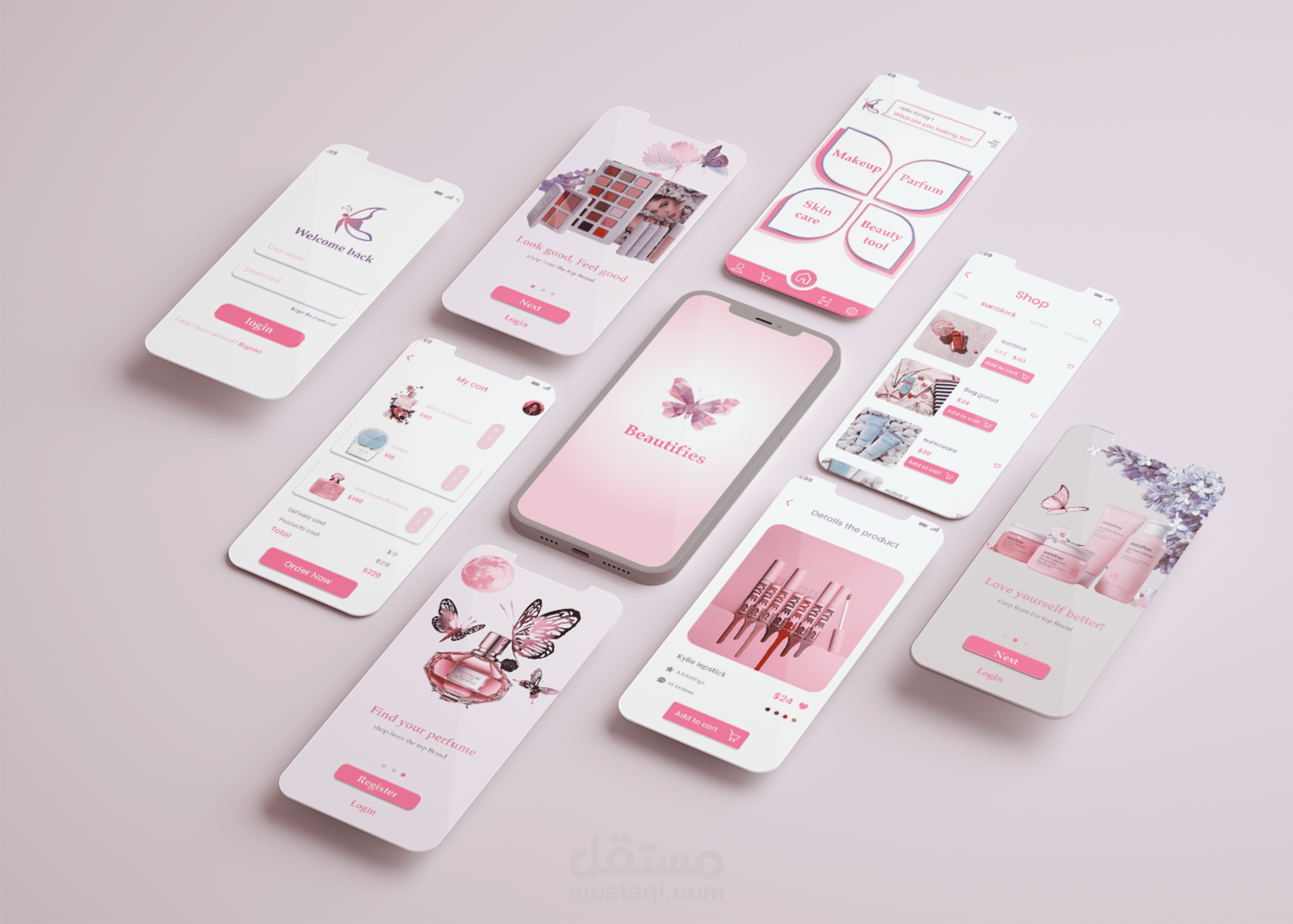 Beauty mobile app UI-UX