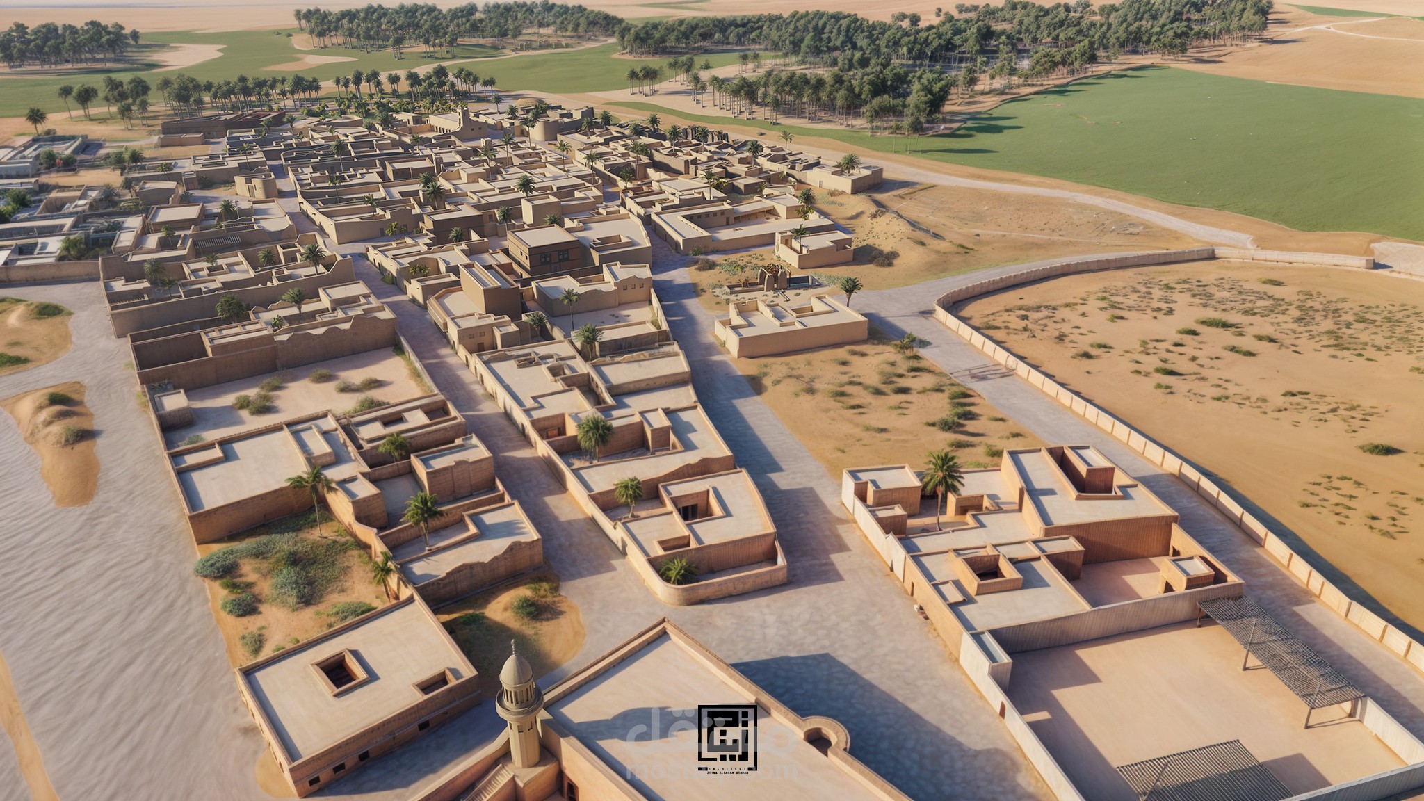 A simulation of one of Saudi Arabia's old neighborhoods محاكاه