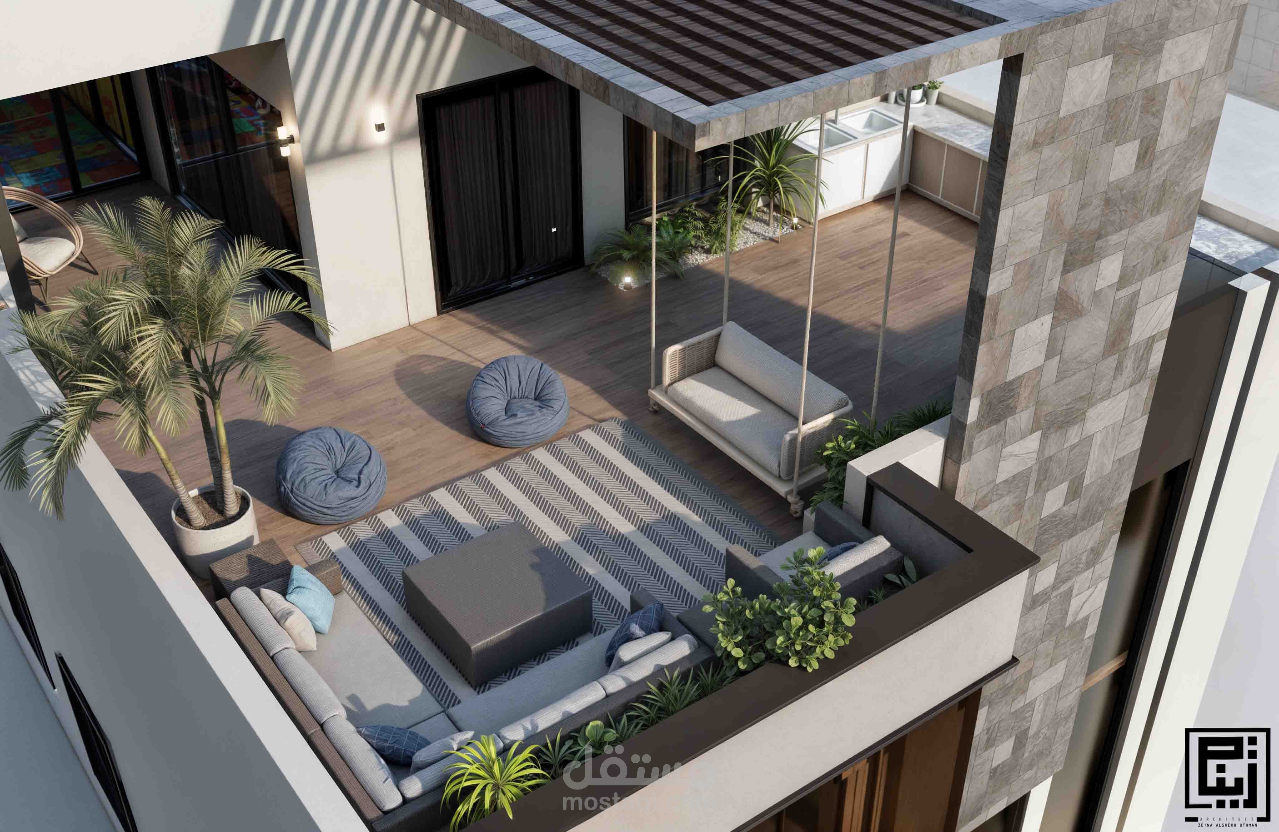 تصميم تيراس فيلا في المملكه العربيه السعوديه Terrace design in Saudi Arabia