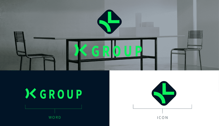 K Group  Furniture | Logo Design & Brand identity