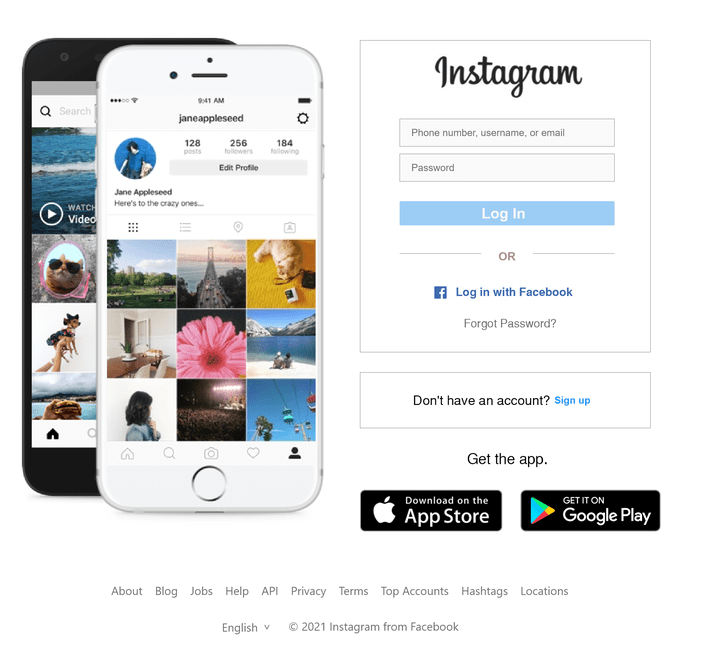 Instagram UI/UX