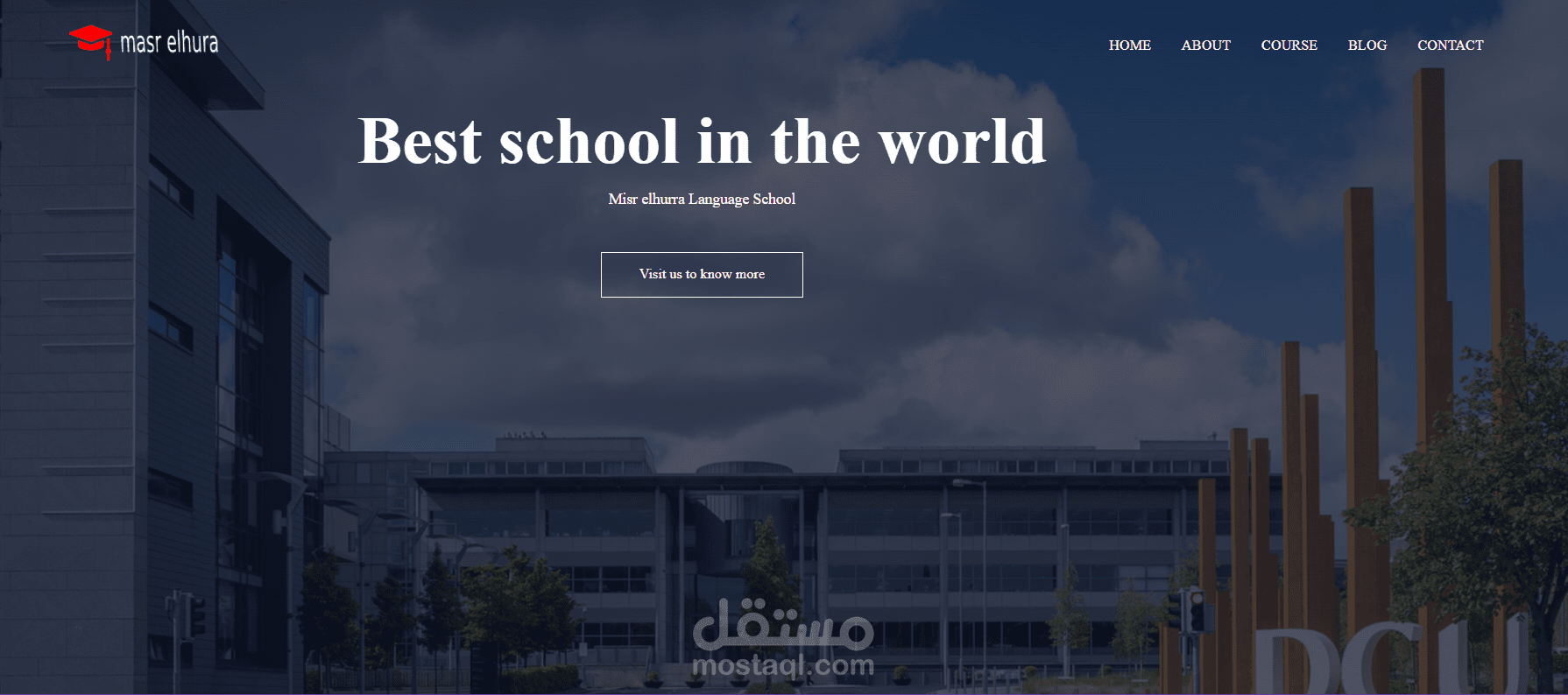 تصميم موقع مدرسه بلغة HTML ولغات برمجه اخرى