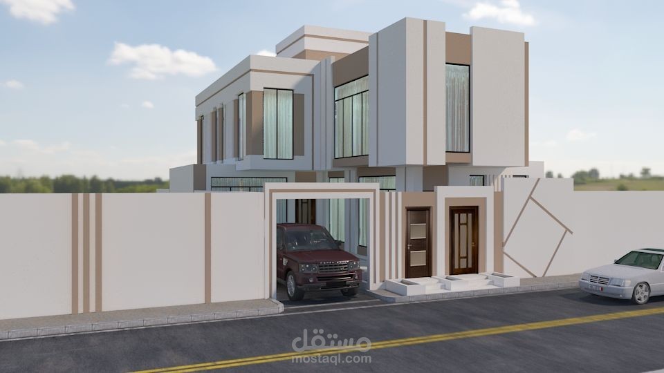 تصميم فلة سكنية