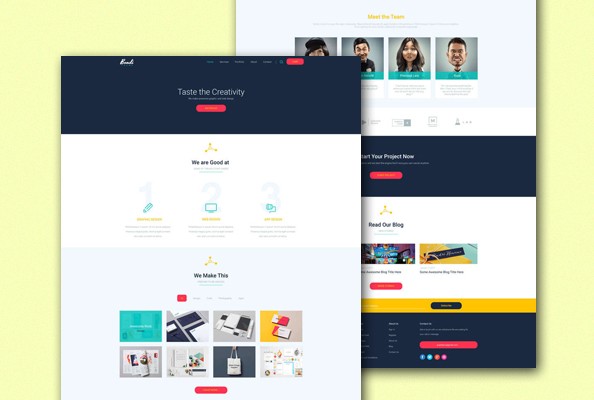 Bondi - PSD Landing Page