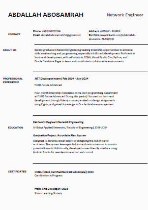 CV abdallah