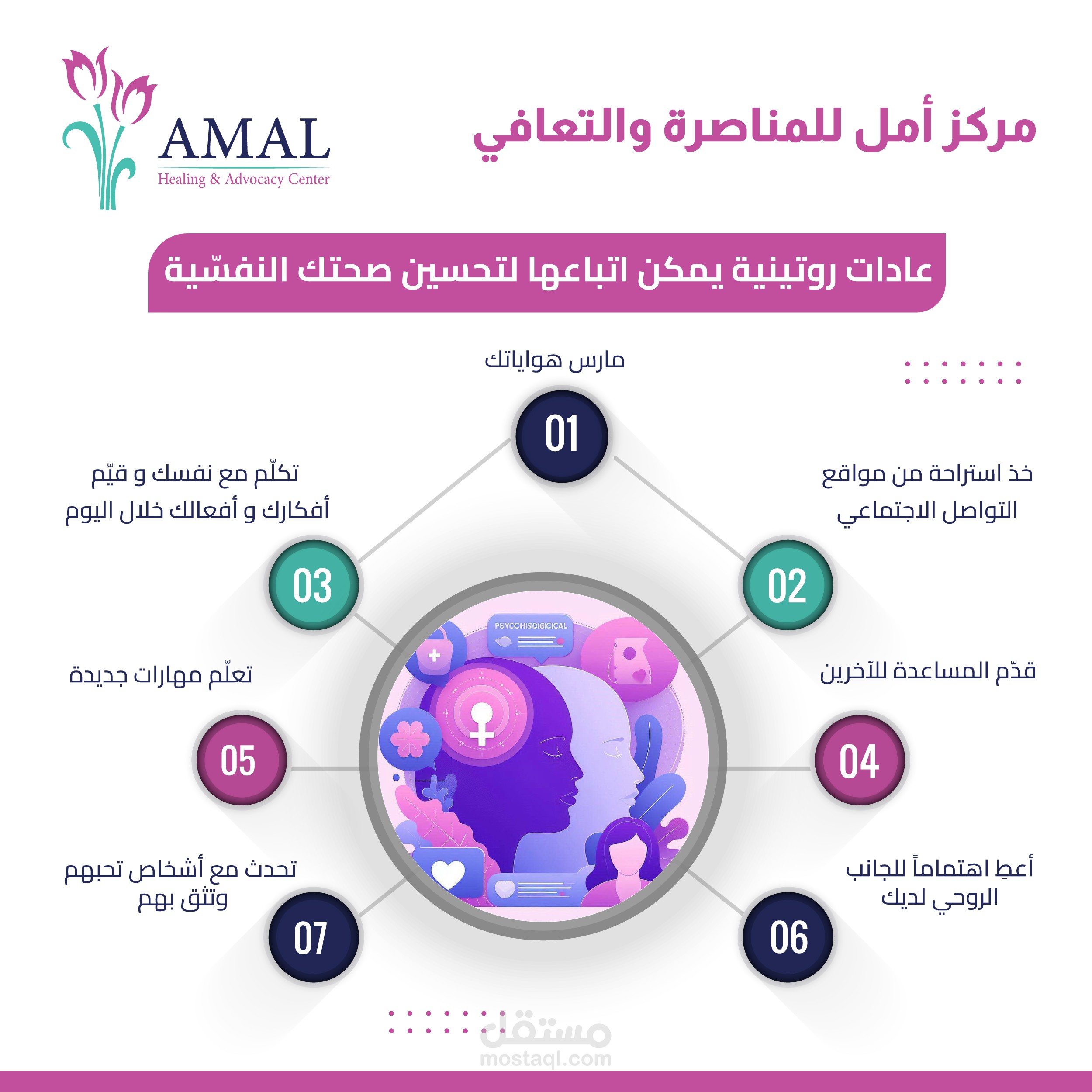 تصميم بوسترات سوشيال ميديا لمركز