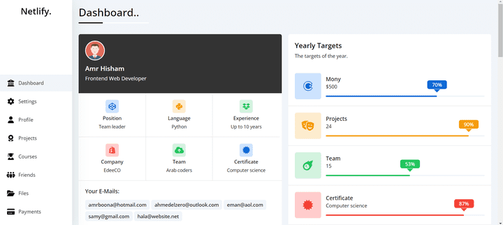 Personal Dashboard