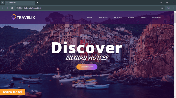 WebSite (TRAVELIX)