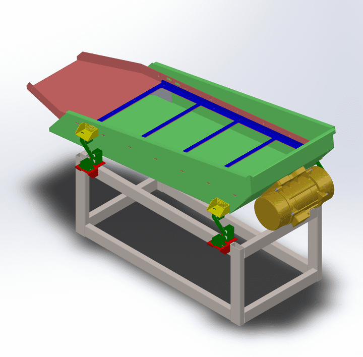 Linear vibrating screen feeder