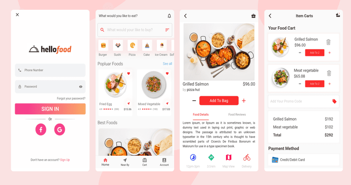 تطبيق "Hello Food" لتوصيل الطعام