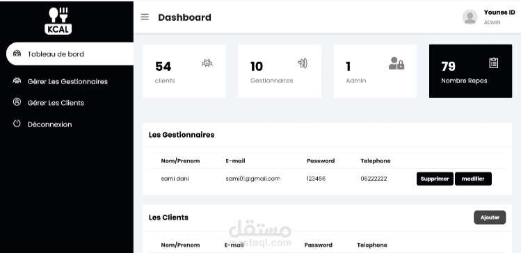 calc web app (js , node , mongodb)
