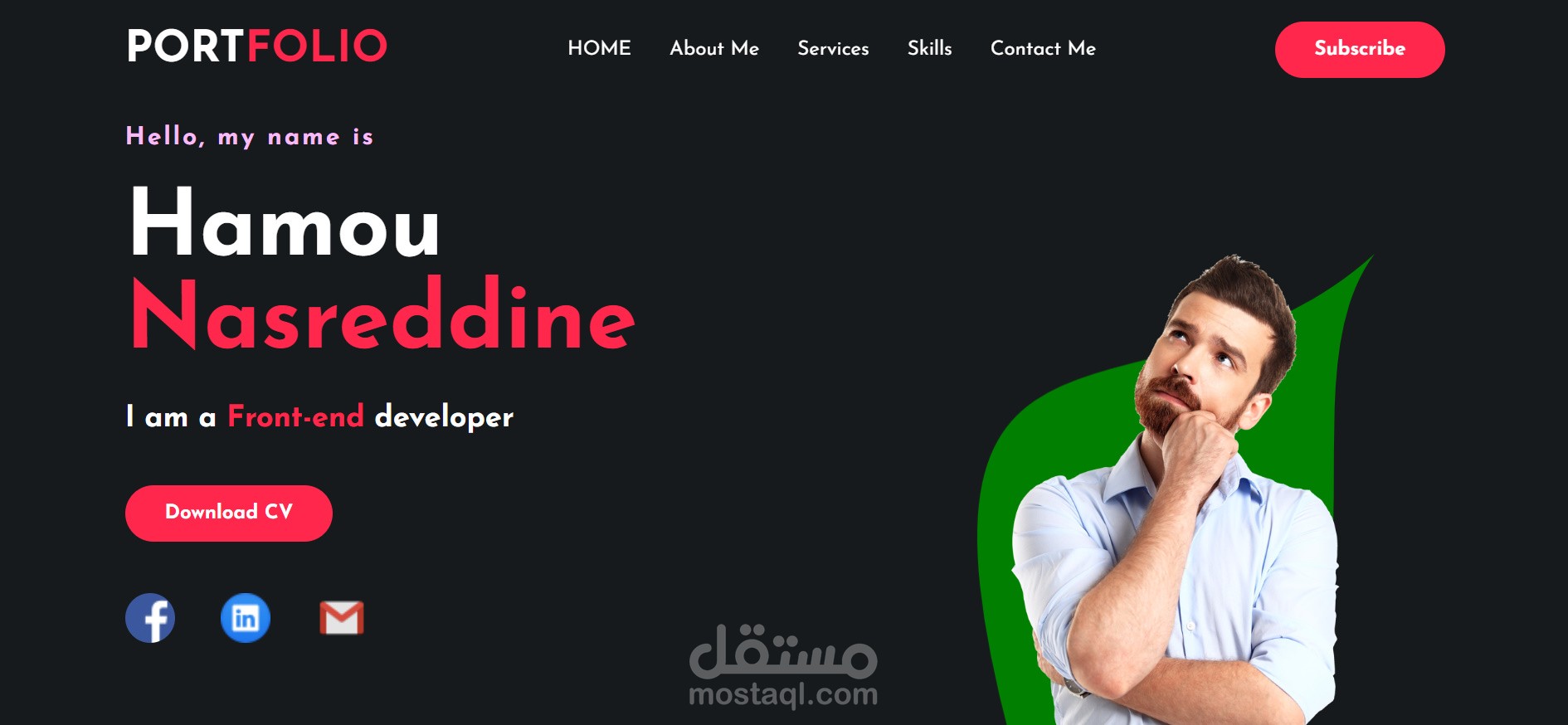 انشاء موقع شخصي