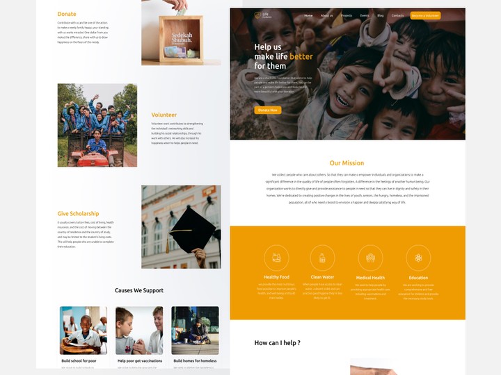 Charity Landing Page