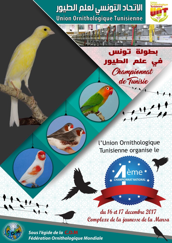 معلقة بمناسبة مسابقة وطنية تنظمها جامعة الطيور بتونس