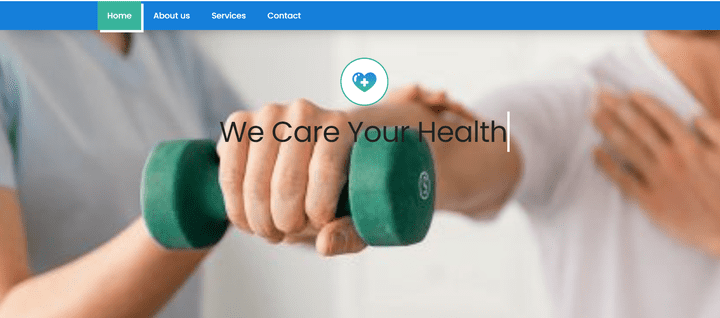 medical care web site with online reservation service