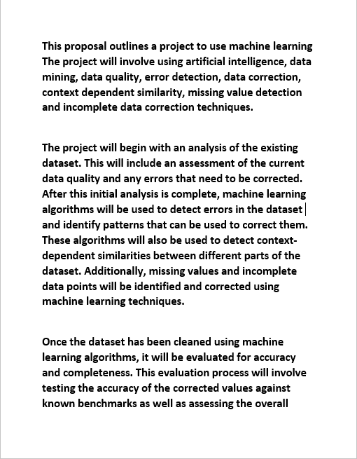 proposal for  Machine Learning-Based Data Cleansing of Maintenance Dataset Project