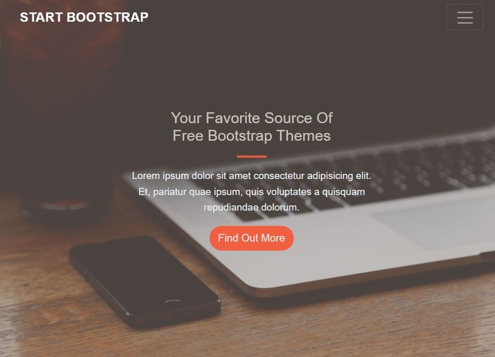 web page using Bootstrap