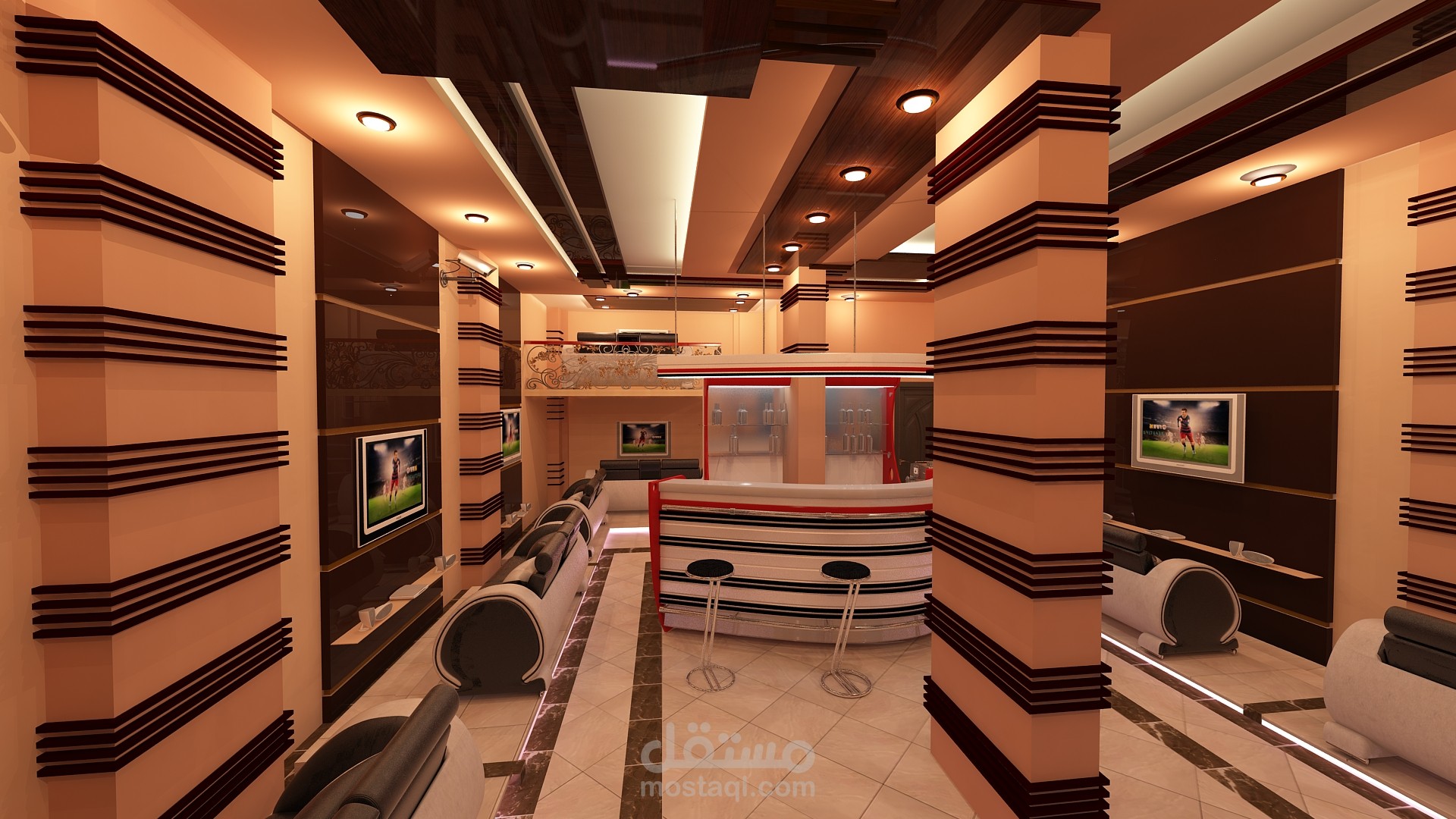 تصميم داخلي لصالةبلاي استيشن