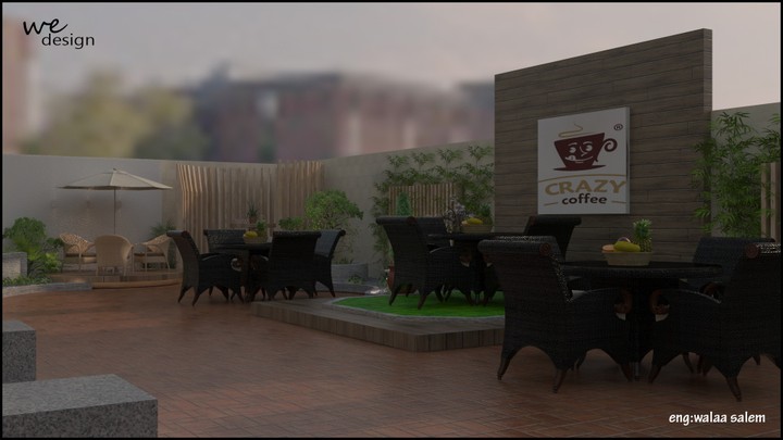 Design of the part external Café in KSA