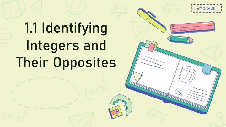 درس ( Identifying Integers and Their Opposites )