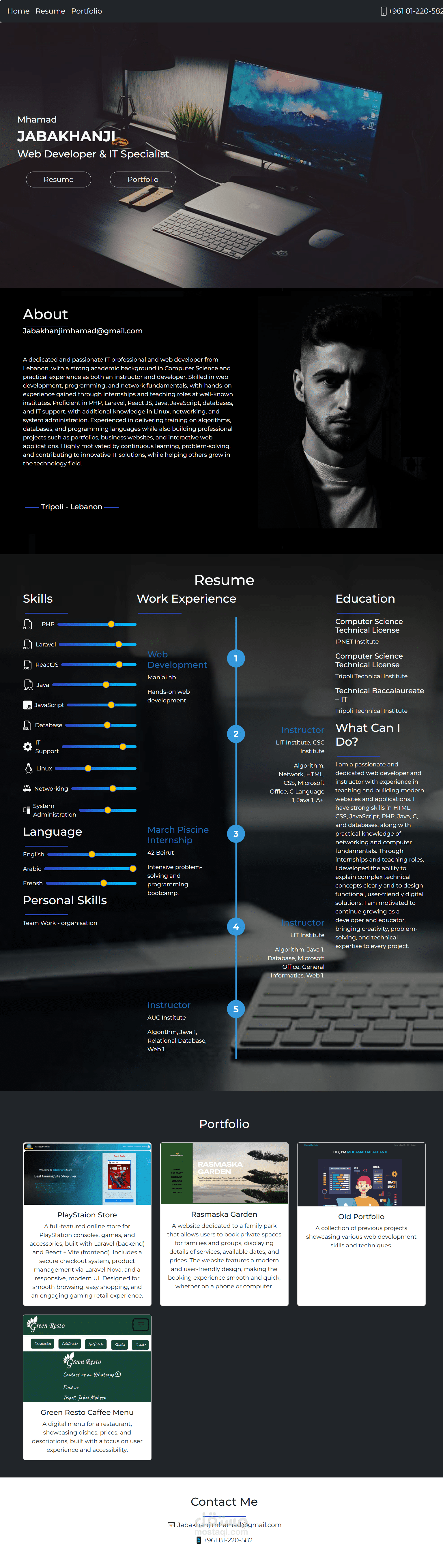 My Resume/Portfolio