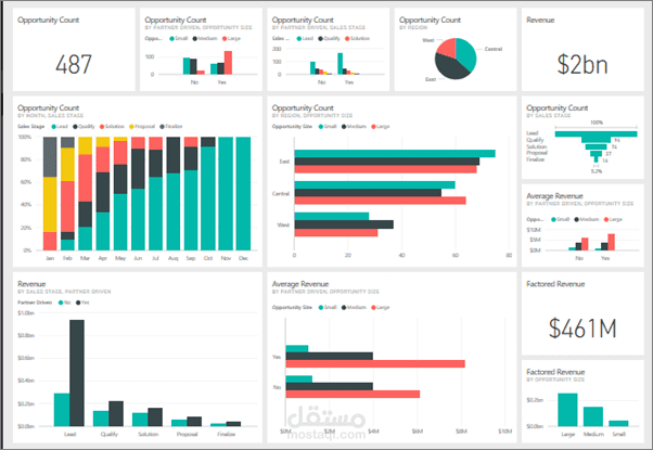 Dashboards with filtering and analysis of customer data