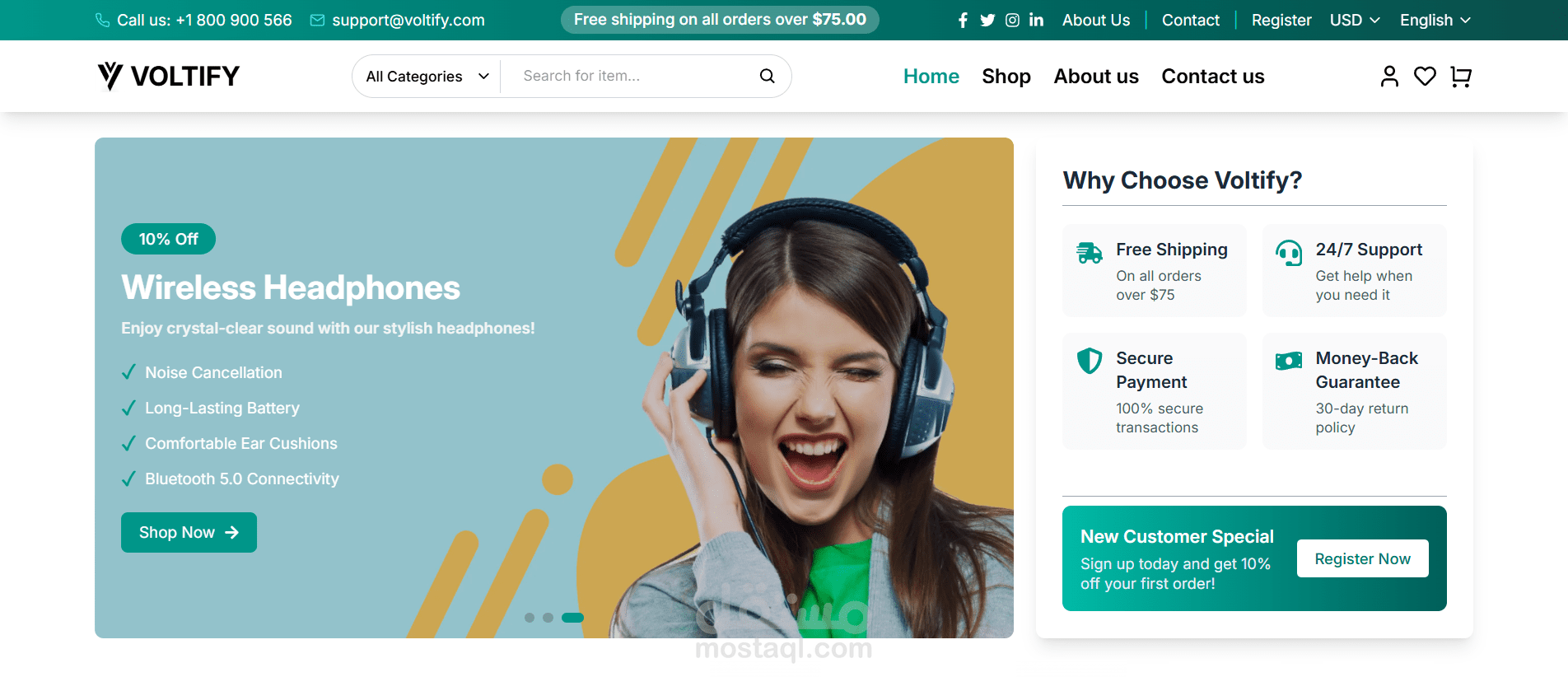 Voltify – متجر إلكتروني متكامل