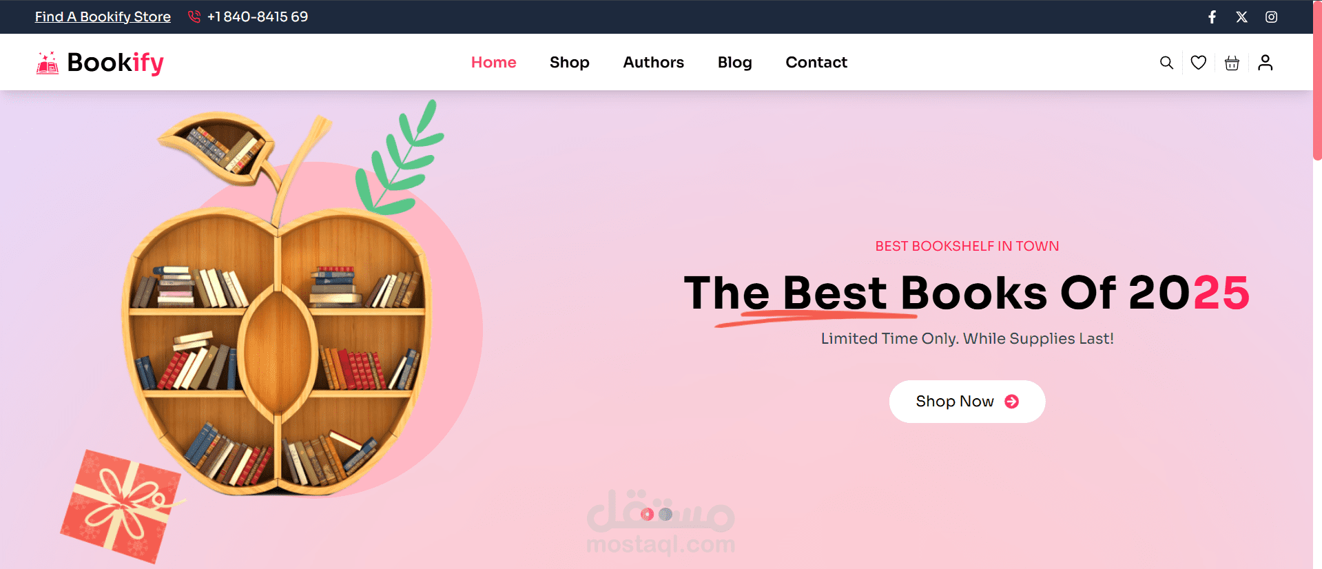 Bookify – متجر كتب إلكتروني تفاعلي