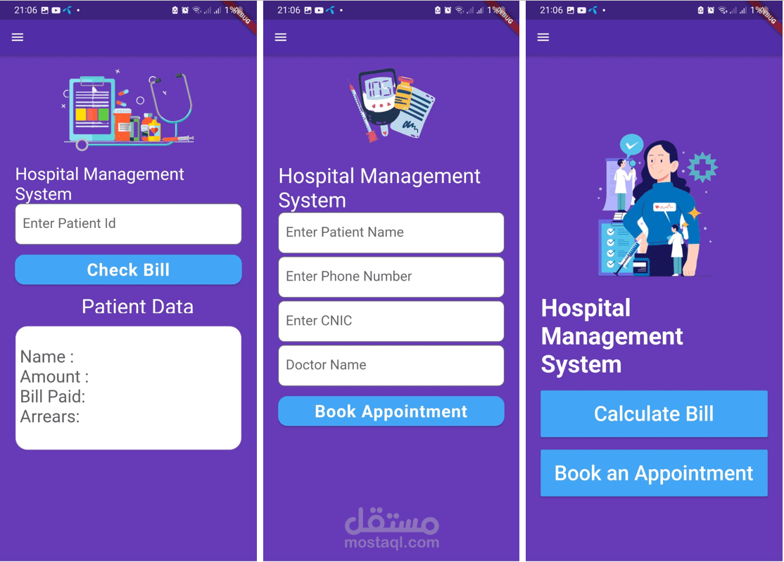 Hospital management system app