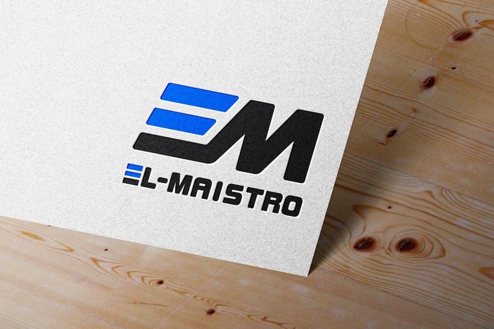 تصميم لوجو احترافي لشركة El-maistro designs لاعمال الدعايا والاعلان