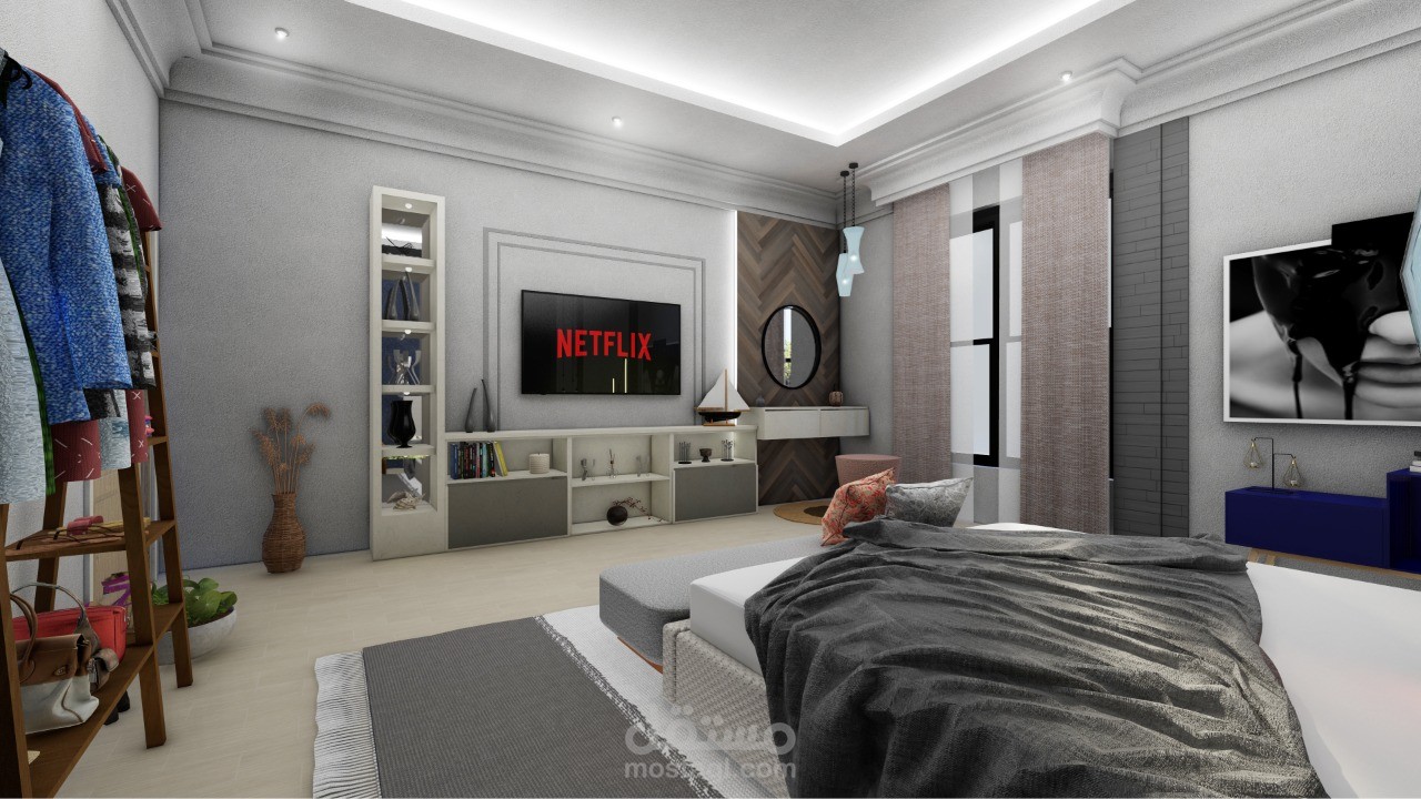 مقترح تصميم داخلي لغرفة