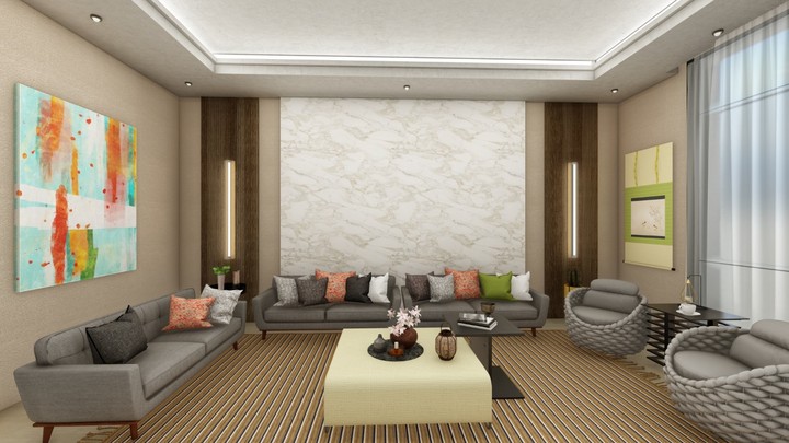 مقترح تصميم داخلي لصالون