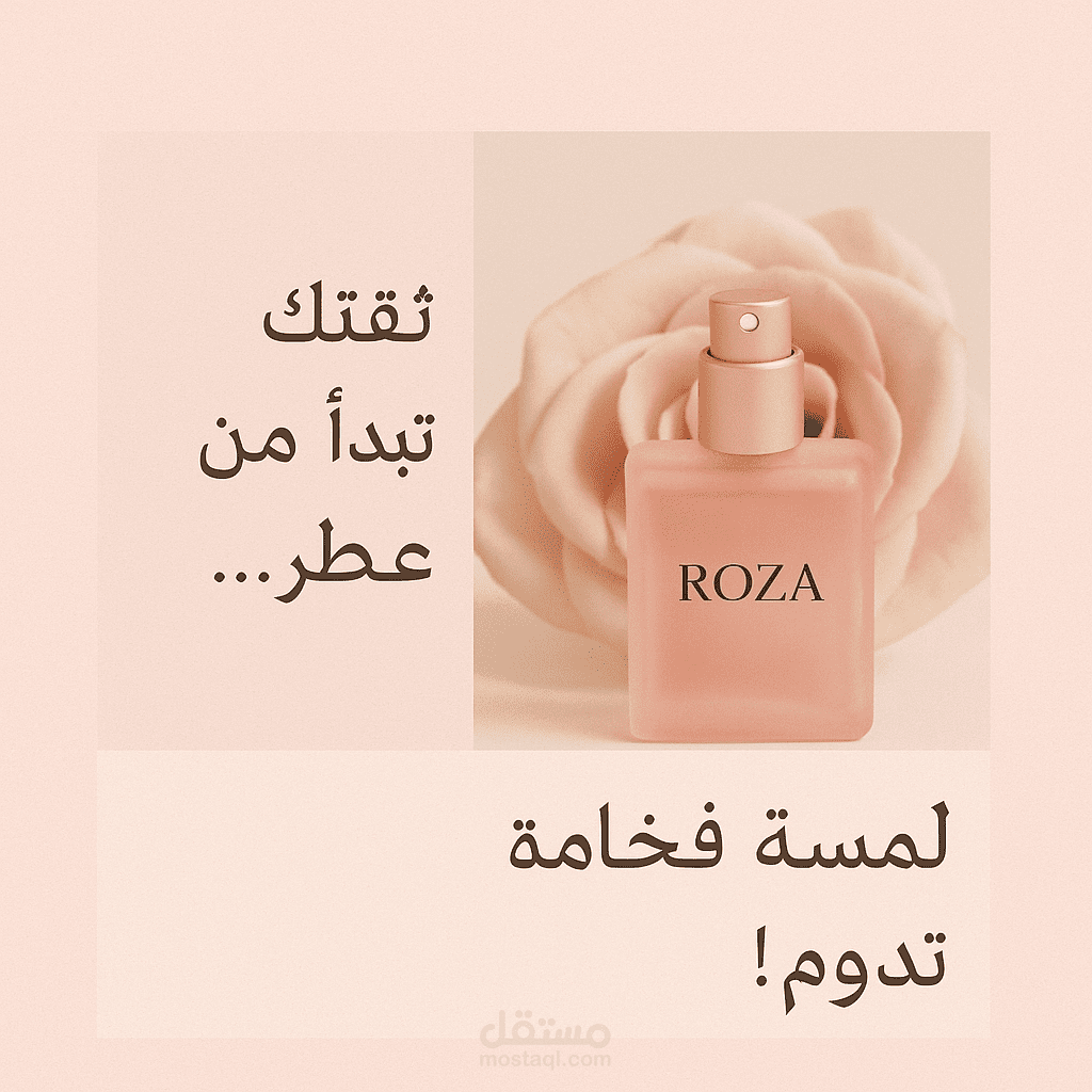 تصميم بوستات إنستغرام أنيقة باستخدام Canva  لمتجر عطور نسائية