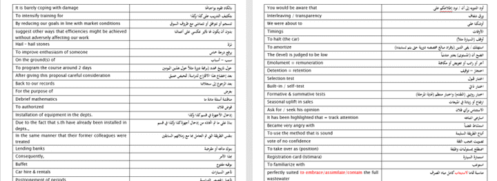 ترجمة من اللغة العربية للغة الإنجليزية والعكس مع الطباعة