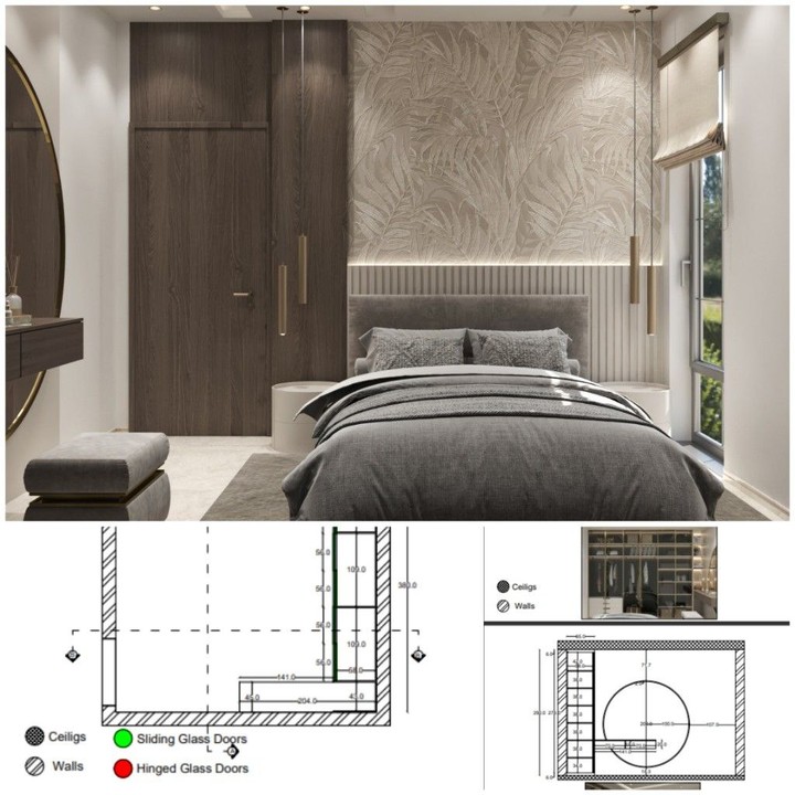 Bedroom With Shop Drawings