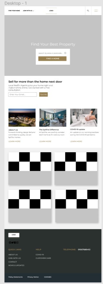 Web design for a real estate