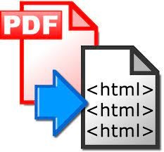 تحويل ملف pdf إلى html