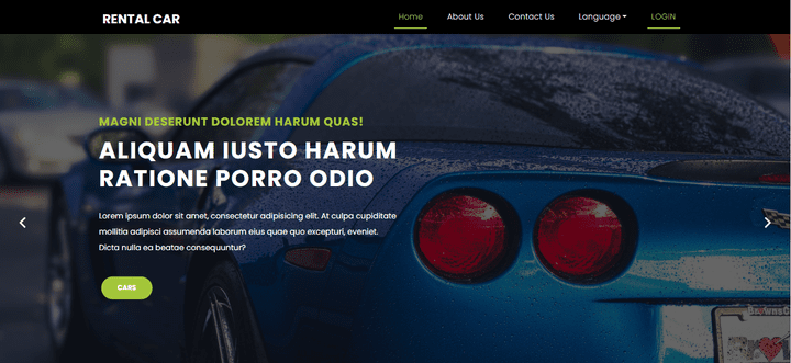 Car Rental (JSP and Servlet)