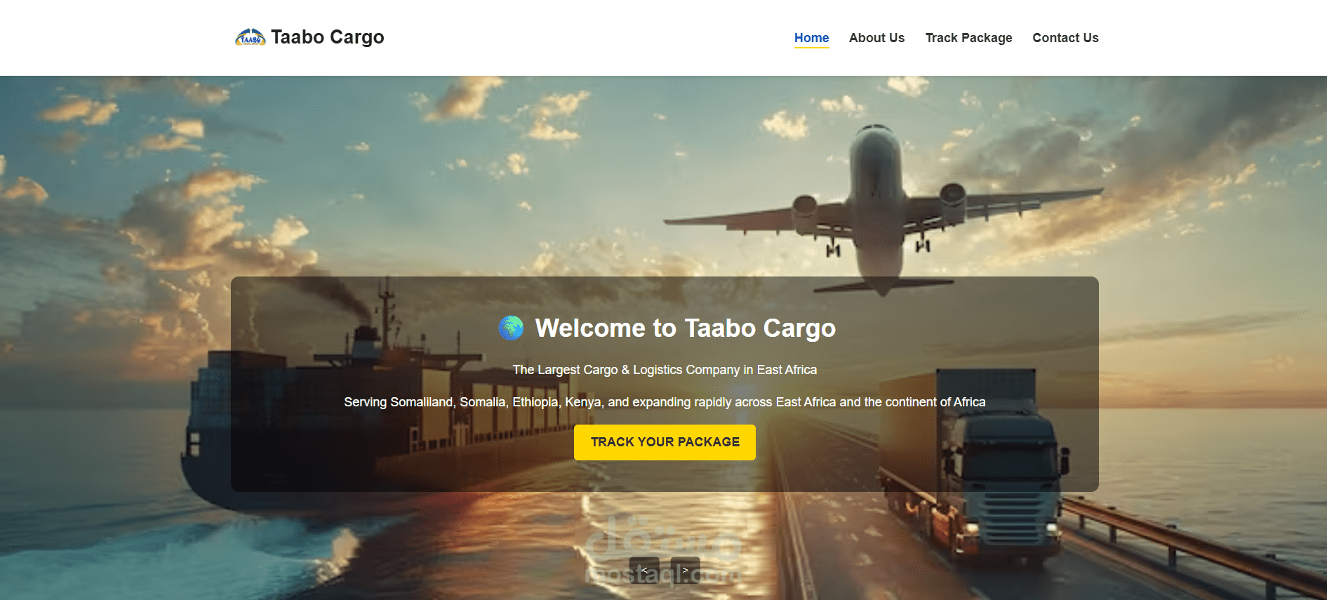 Tabbo Cargo Tracking System And Profile Website