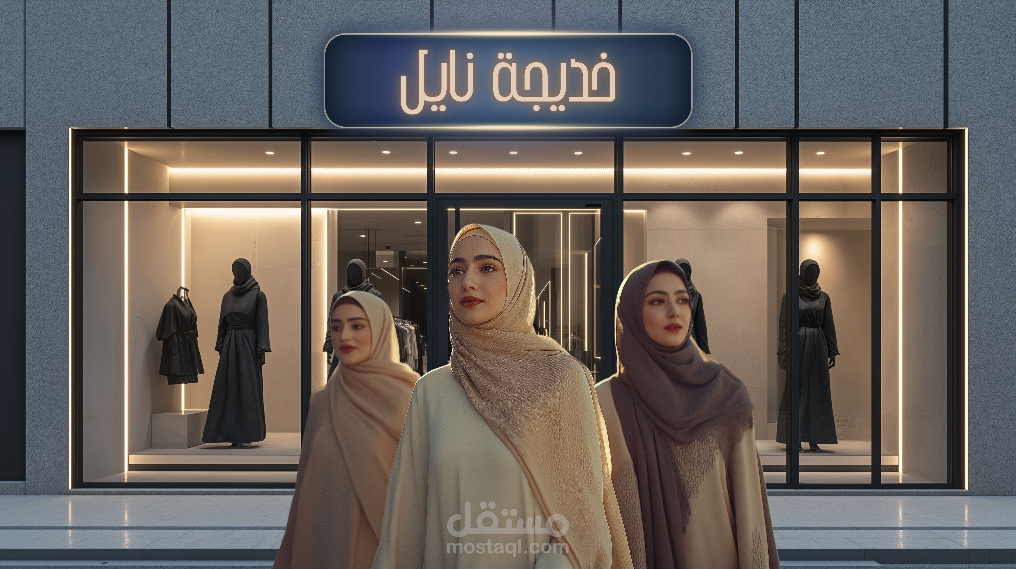 إعلان بالذكاء الإصطناعي لـ براند 'خديجة نايل' لملابس المحجبات